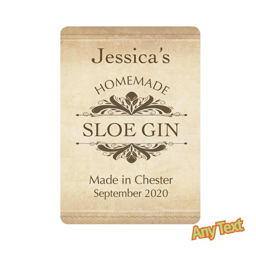 Sloe gin bottle labels vodka - sloe,
