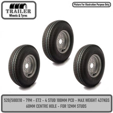 520/500x10 Inch Trailer Wheel