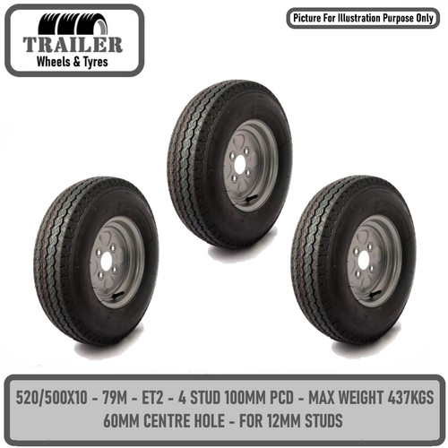 520 500x10 inch trailer - inch, wheel
