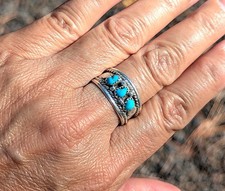 Native American 3-Stone Band