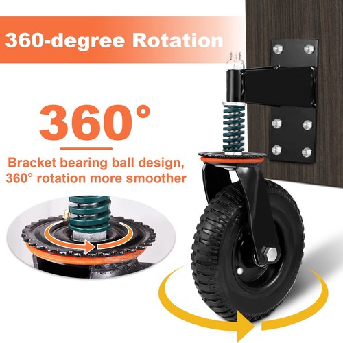 Gate wheels heavy duty - 8",