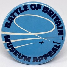 Battle of Britain Museum Appeal Vintage Pin Badge RAF Royal Air Force Military