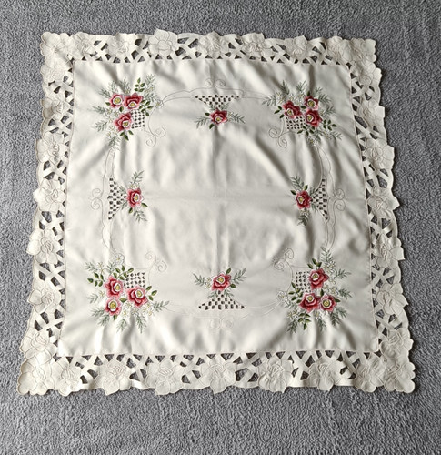 Square tablecloth pink - square,