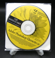 Adobe Photoshop Elements 2.0 Disc + Product Key - Computer Software Photography
