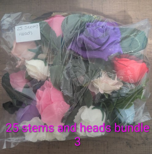 Job lot x25 flower - flower, stems/