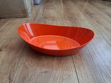 Rosti Mepal Service Denmark Orange Serving Bowl/Dish Melamine 2014 - 27cm Long