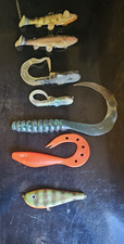 pike lures job lot of musky innovations, castaic, sandra soft baits