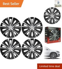 Complete Set of 4 Black/Silver