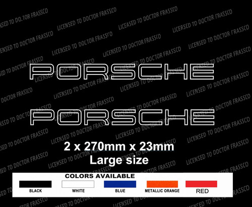 Porsche decal stickers x2 - **, decal/stickers