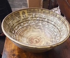 Large Studio Pottery Footed