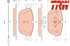 FRONT BRAKE PADS SET GDB1889