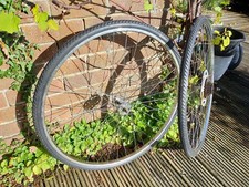 Vintage Chromed Steel Road Bike Wheels New Tires High Flange 27 1 1/4 630