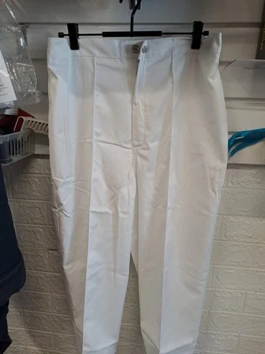 Eb037 white workwear trousers - eb037,
