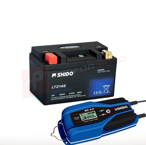 Shido lithium battery dc4 - shido, +