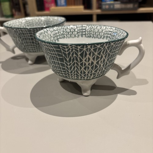 Pair green joyye mugs - pair,