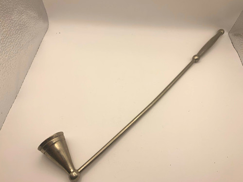 Metal candle snuffer - candle, silver