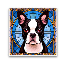 Boston Terrier Dog Faux