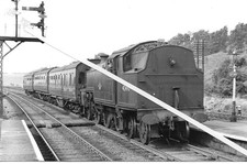 a view of 42490 at clay cross station in 1959 (derbyshire)