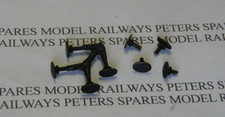 Peters Spares PS50 Replacement Airfix Oval Buffers (Pk4) Blackened