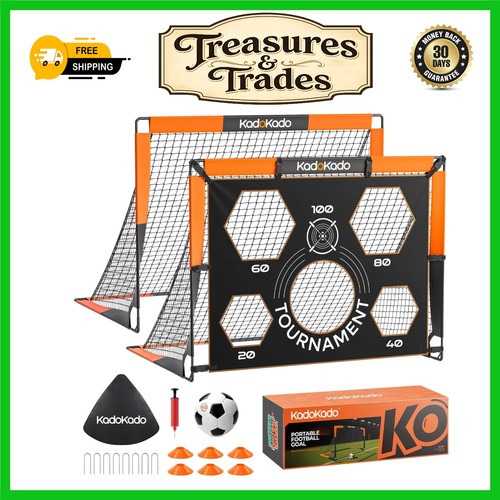 Portable pop football - portable, goal