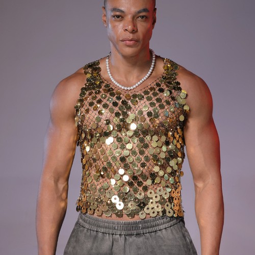 Glitter rhinestone fishnet - glitter,
