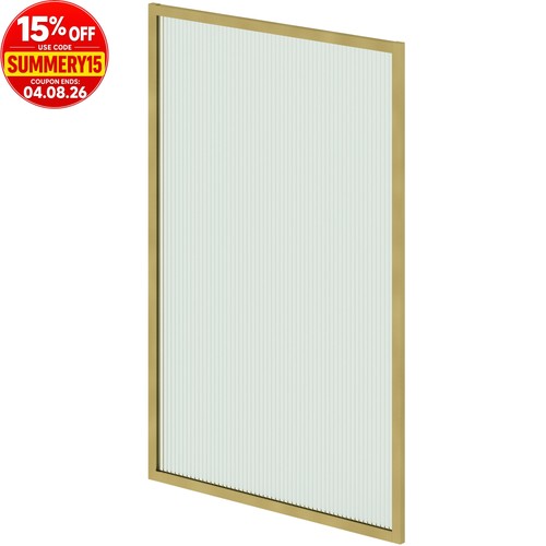 800mm brushed brass over - brass, bath