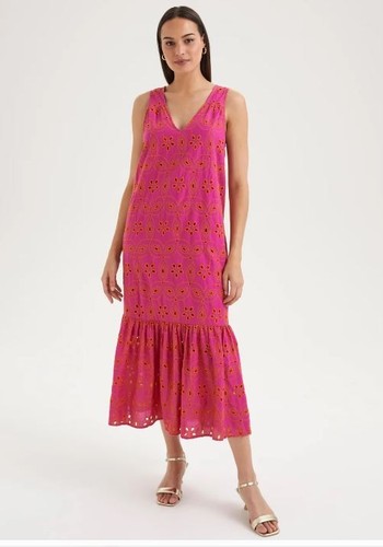 Bnwt pink orange broderie - bnwt,