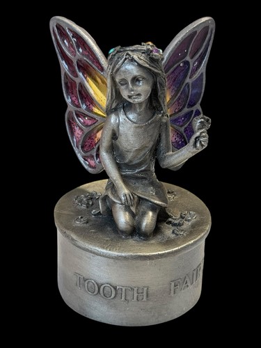 Pewter tooth fairy - tooth, box