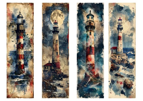 Lighthouse bookmarks book - lighthouse,