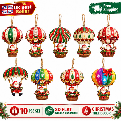 10pcs wooden christmas - 10pcs,