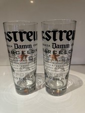 Estrella branded pint glasses - estrella,