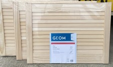 3x New Pine Louvre Doors