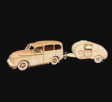 Laser Cut Wooden Morris Minor