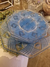 Chance Glass - Blue Octagonal