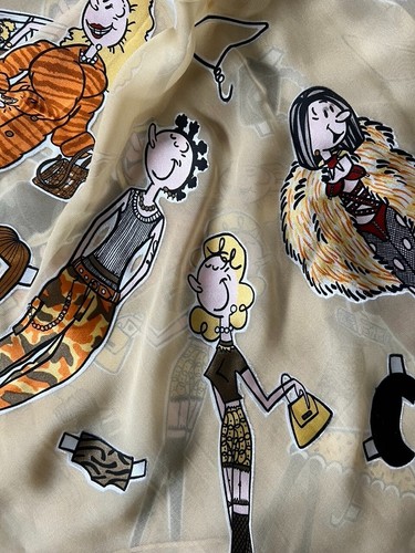 Moschino beige multi silk - moschino,