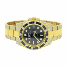 18k yellow gold full steel - 18k,