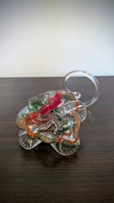 Hand blown art glass flower - hand,