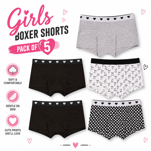 Girls boxer shorts - girls, underwear