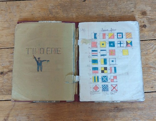 Rare wwii french navy journal - french,