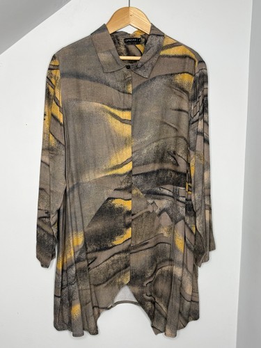 Grizas lagenlook blouse brown - lagenlook,