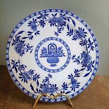 Antique, Wood & Sons 'Delft' Pattern, 22.5cm Luncheon Plate