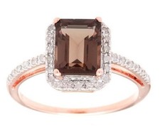 10k Rose Gold Emerald-Cut