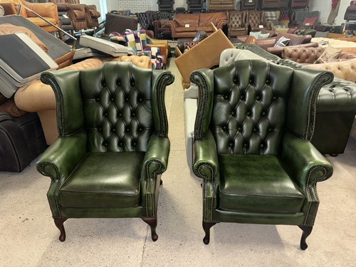 Pair chesterfield green - chesterfield,