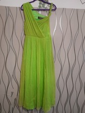 Virgo Lounge Green Chiffon Dress  Size 14.