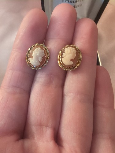 Vintage gold filled cameo - vintage,