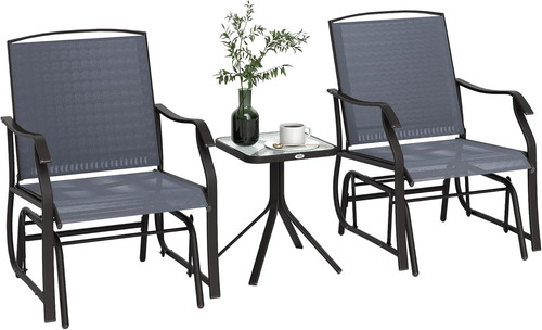 Glider rocking chair - rocking, table