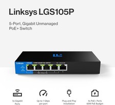 5 Port Gigabit PoE Switch Hub