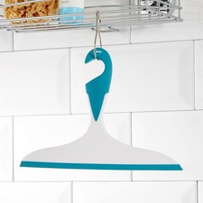 Wenko Loano Squeegee - Light Blue Bathroom & Shower