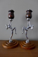 Vintage Antique Chrome Lady