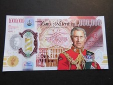 One Million Novelty Note Fantasy Bill KING CHARLES III Third £1,000,000 Heir UK